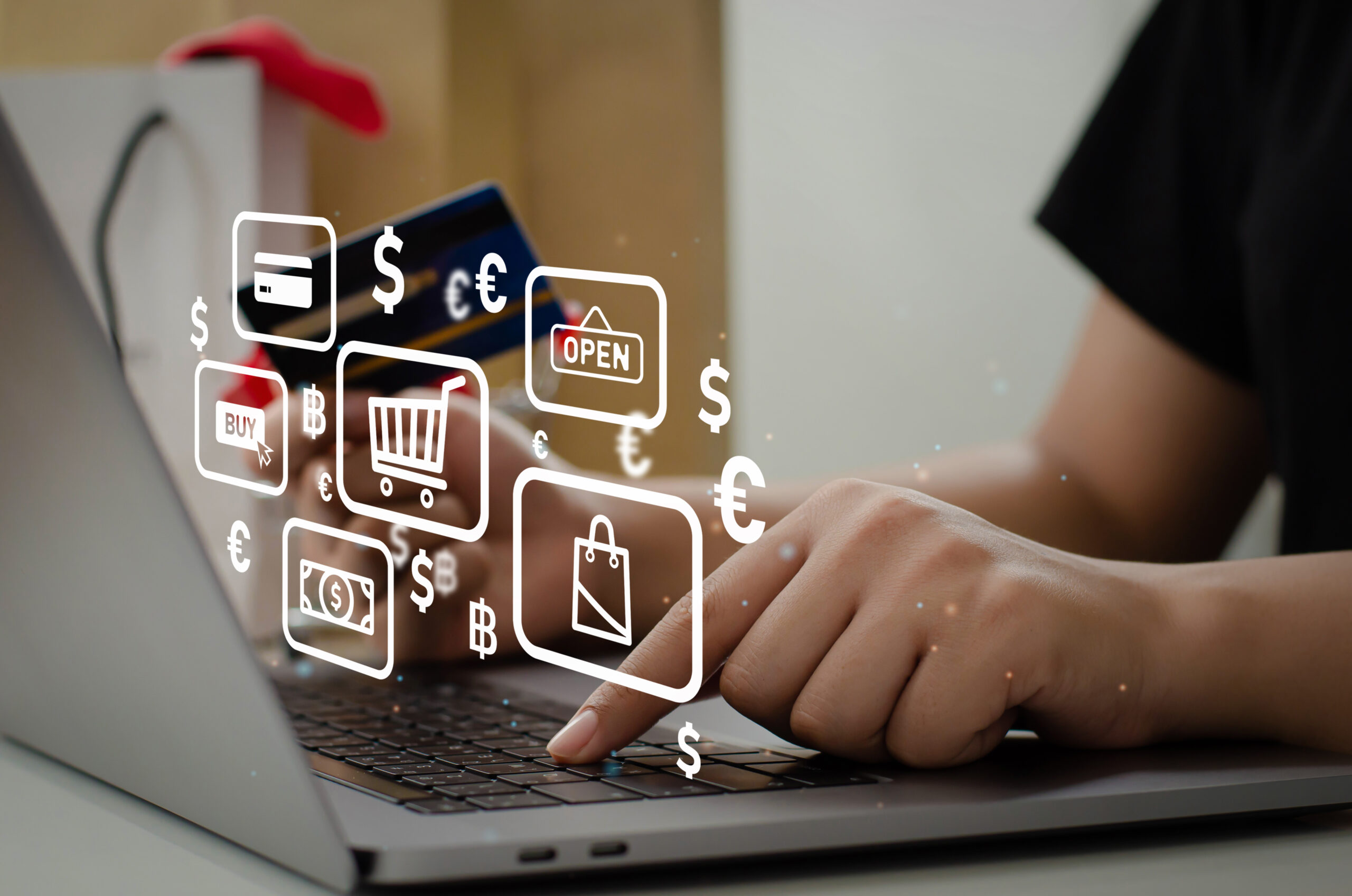 An illustration featuring the text 'WooCommerce Plugins for Retention' with icons representing customer loyalty, retention strategies, and tools for enhancing repeat purchases